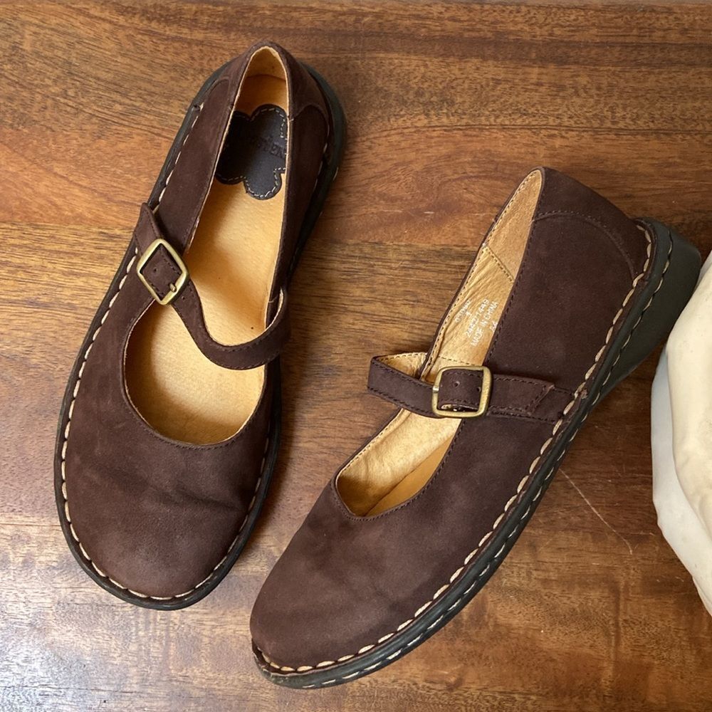 Lands' End Brown Kids Mary Jane Shoes